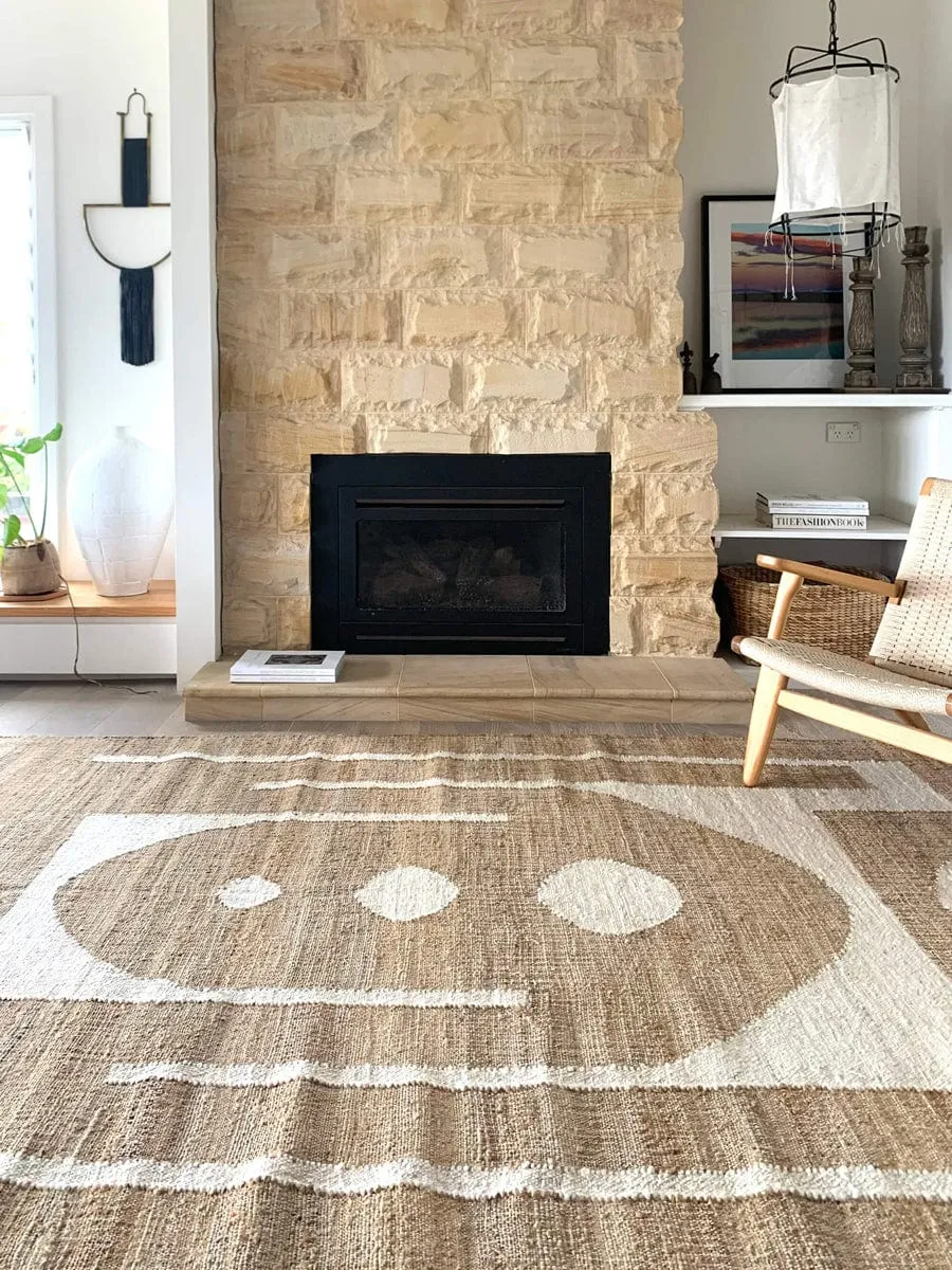 Aranda Brown and Cream Rug *NO RETURNS UNLESS FAULTY