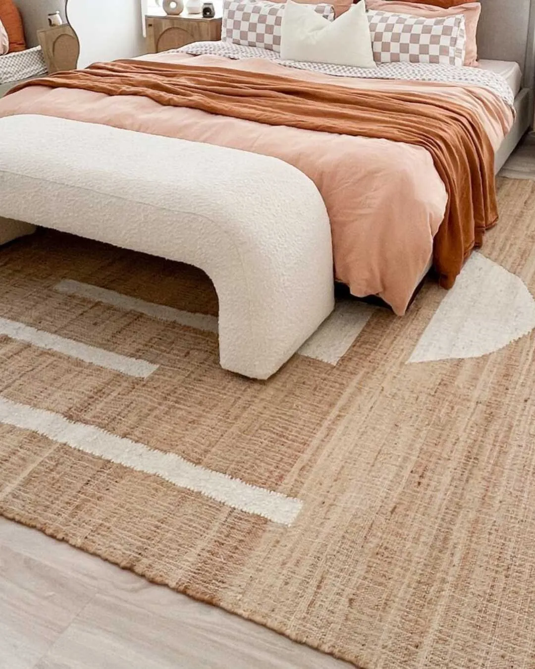 Aranda Brown and Cream Rug *NO RETURNS UNLESS FAULTY