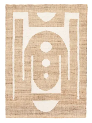 Aranda Brown and Cream Rug *NO RETURNS UNLESS FAULTYmodern color block patchwork rug