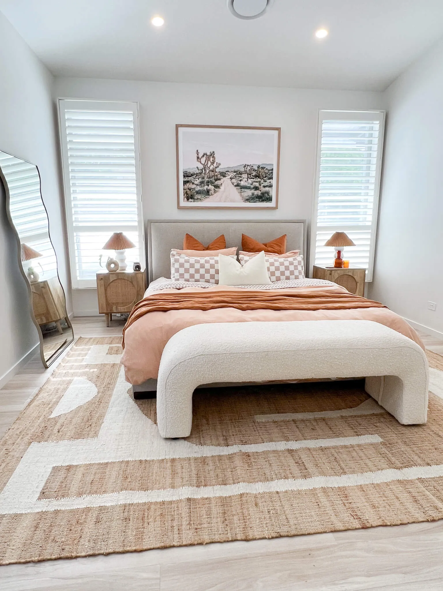 Aranda Brown and Cream Rug *NO RETURNS UNLESS FAULTY