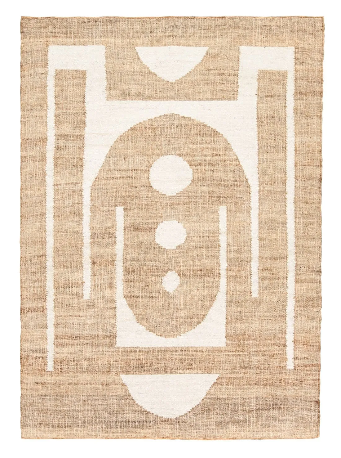 Aranda Brown and Cream Rug *NO RETURNS UNLESS FAULTYmodern color block patchwork rug