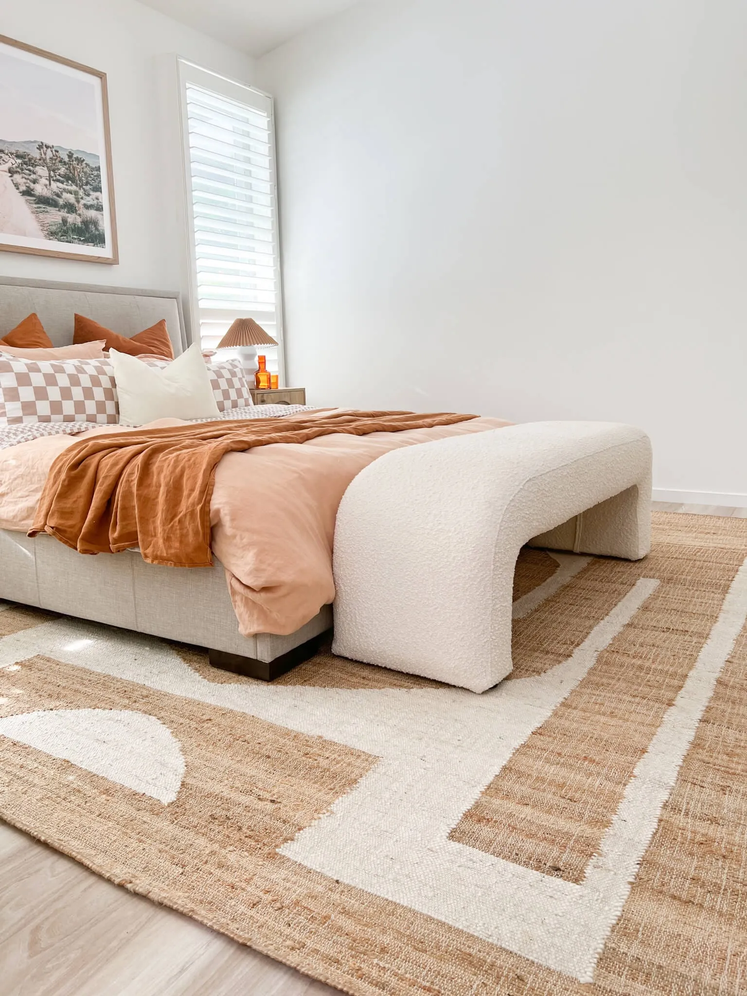 Aranda Brown and Cream Rug *NO RETURNS UNLESS FAULTY