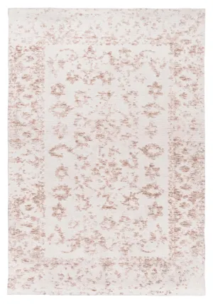 Aria Pink and Ivory Floral Transitional Rugmodern color block patchwork rug