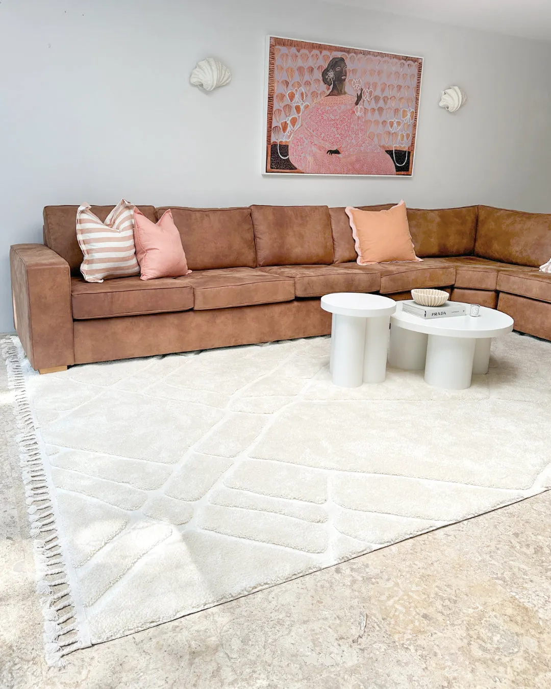 Arizona Ivory Tribal Rug *NO RETURNS UNLESS FAULTY