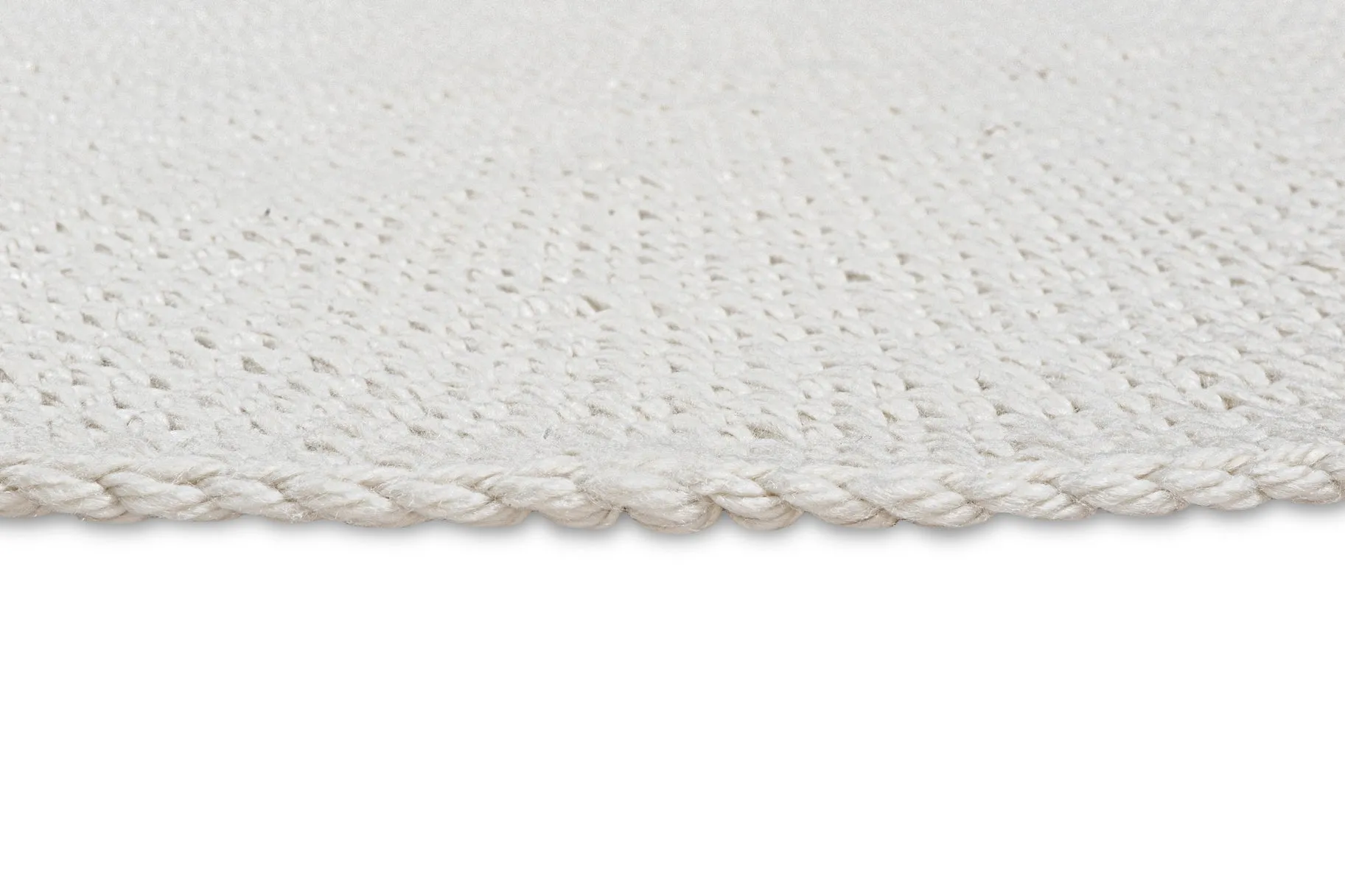 Arlenis Ivory Crochet Indoor Outdoor Round Rug