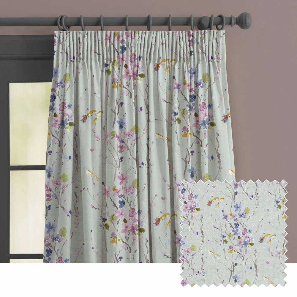 Armathwaite Linen Printed Made to Measure Curtains Duck Egghome decor ,wall decor 