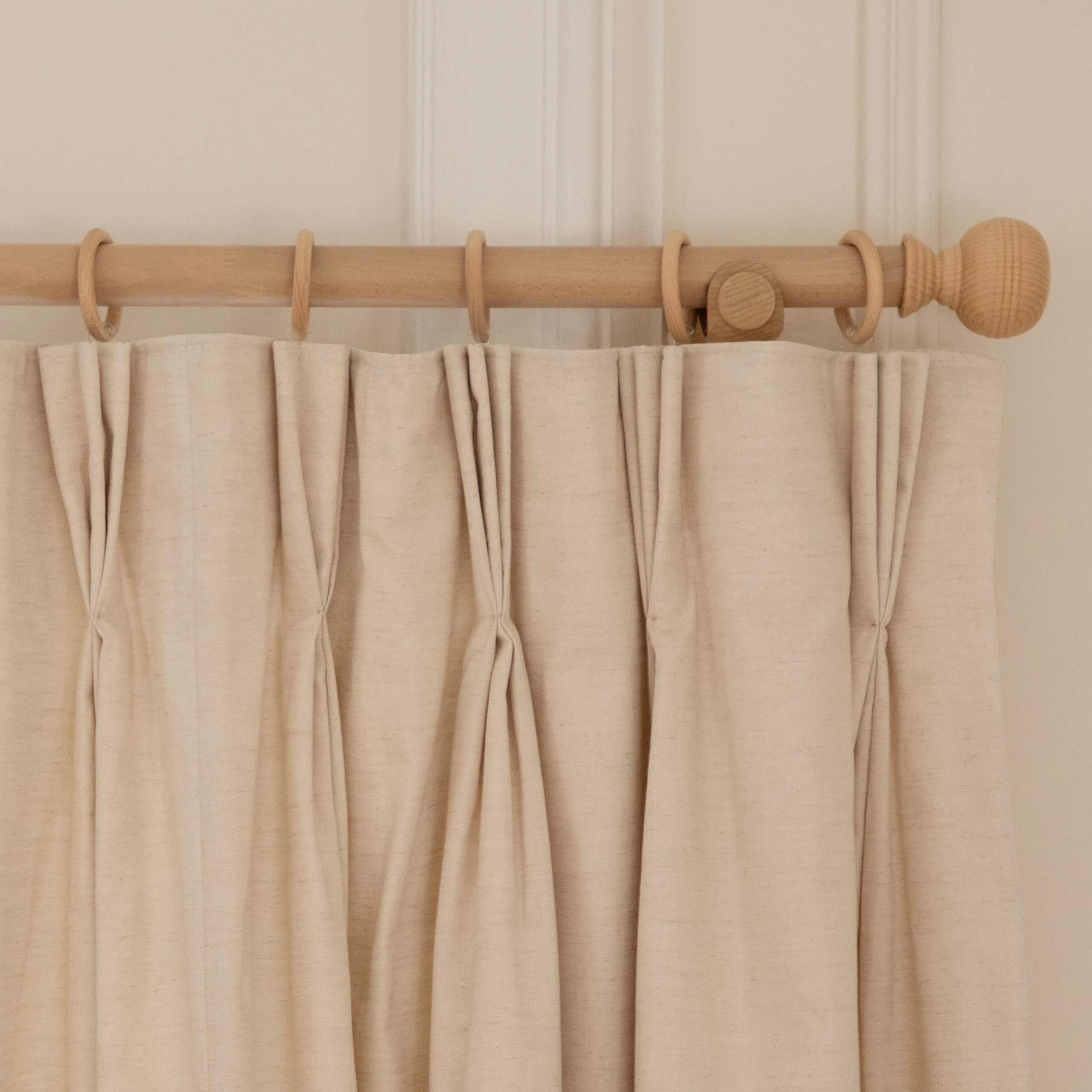 Armathwaite Linen Printed Made to Measure Curtains Duck Egg