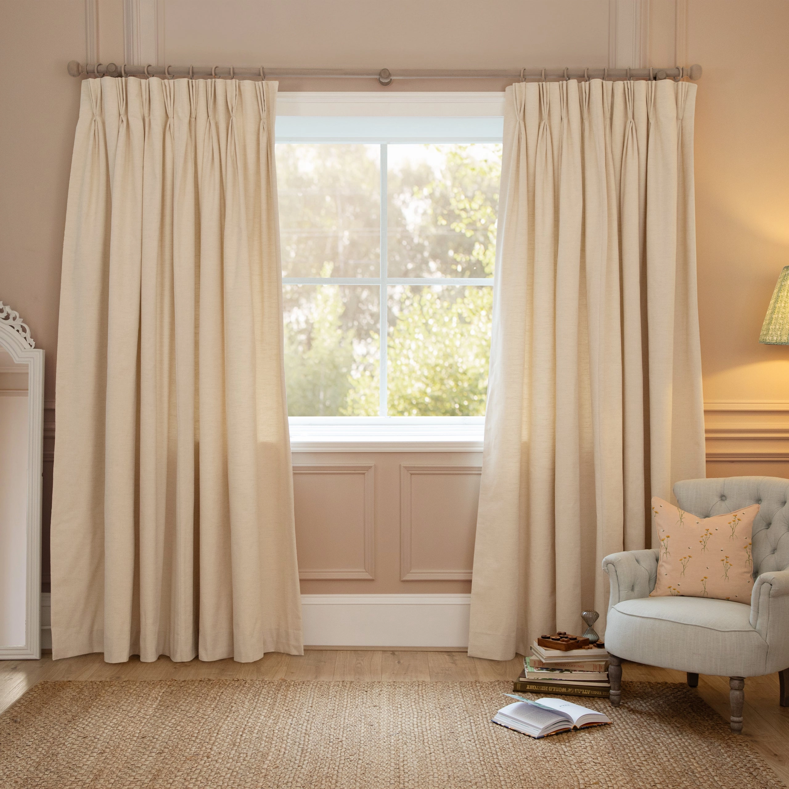 Armathwaite Linen Printed Made to Measure Curtains Russett