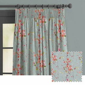 Armathwaite Linen Printed Made to Measure Curtains Russettbedding sets ,throw blankets 
