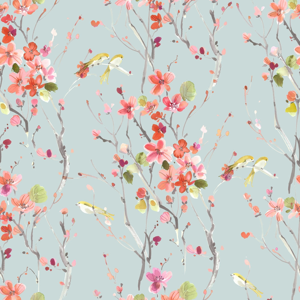 Armathwaite Printed Cotton Made to Measure Roman Blinds Russett