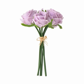 Artflower Bouquet Real Touch Rose  Purplehome decor ,wall decor 