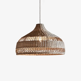 Artisanal Rattan Dome Pendant LampScandinavian pendant light ,modern chandelier 