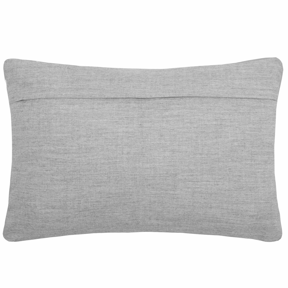 Aspin Embroidered Feather Cushion Steel