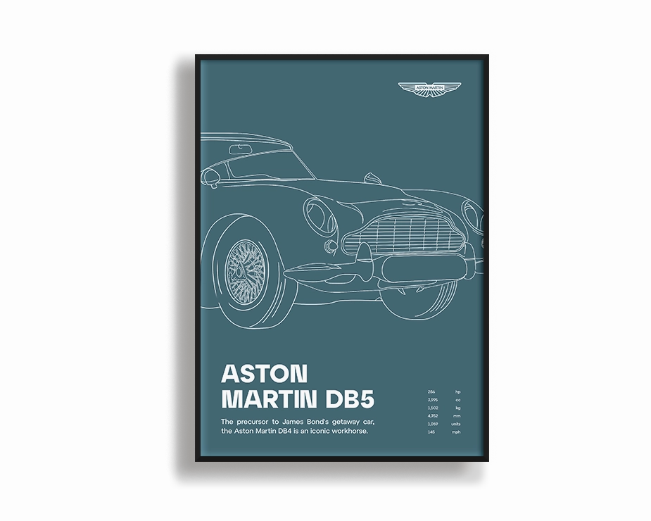 Aston Martin 02 Bluemodern abstract painting decor