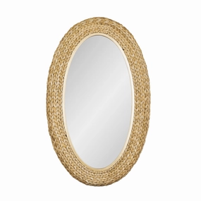 Athena 457MI24FGN 22x40 Oval Wall Mirror - Natural Seagrasswall mounted decorative mirror,full length dressing mirror