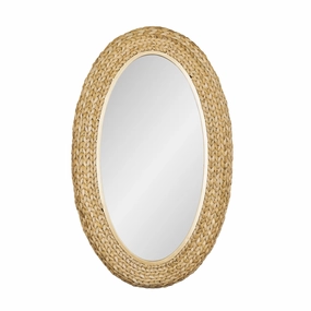Athena 457MI24FGN 22x40 Oval Wall Mirror - Natural Seagrasswall mounted decorative mirror,full length dressing mirror