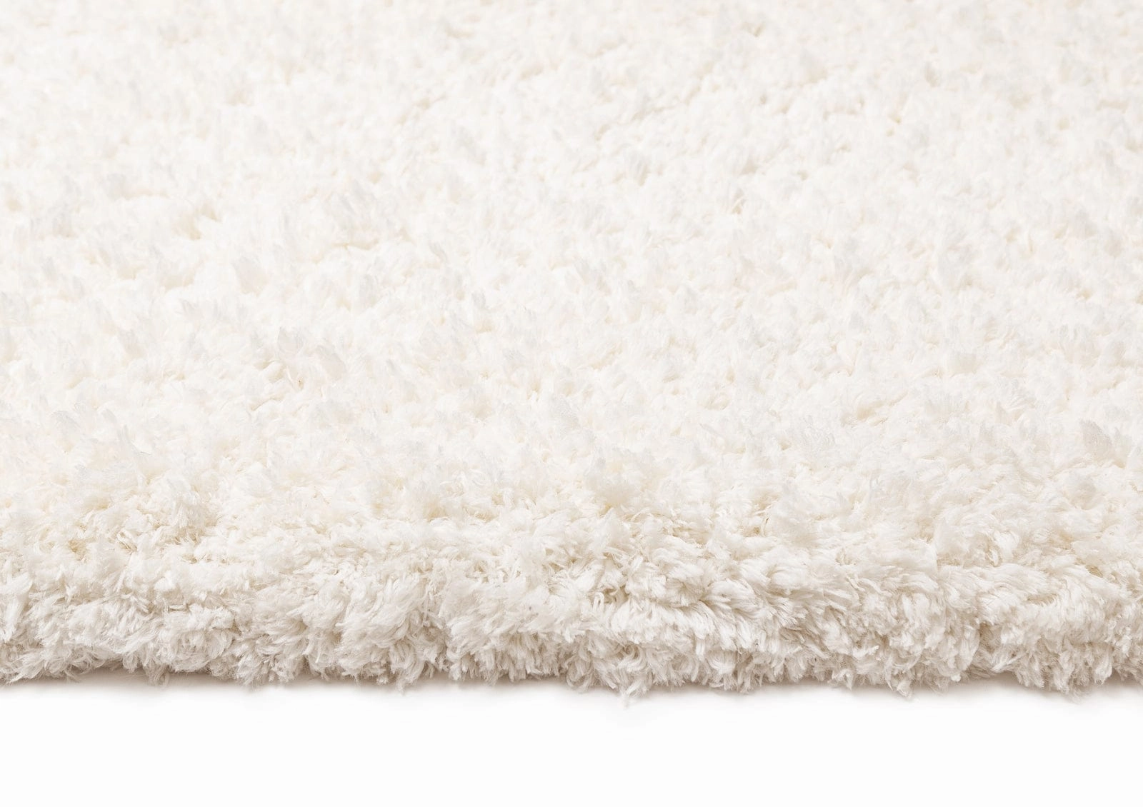 Athena Ivory Handmade Shag Rug