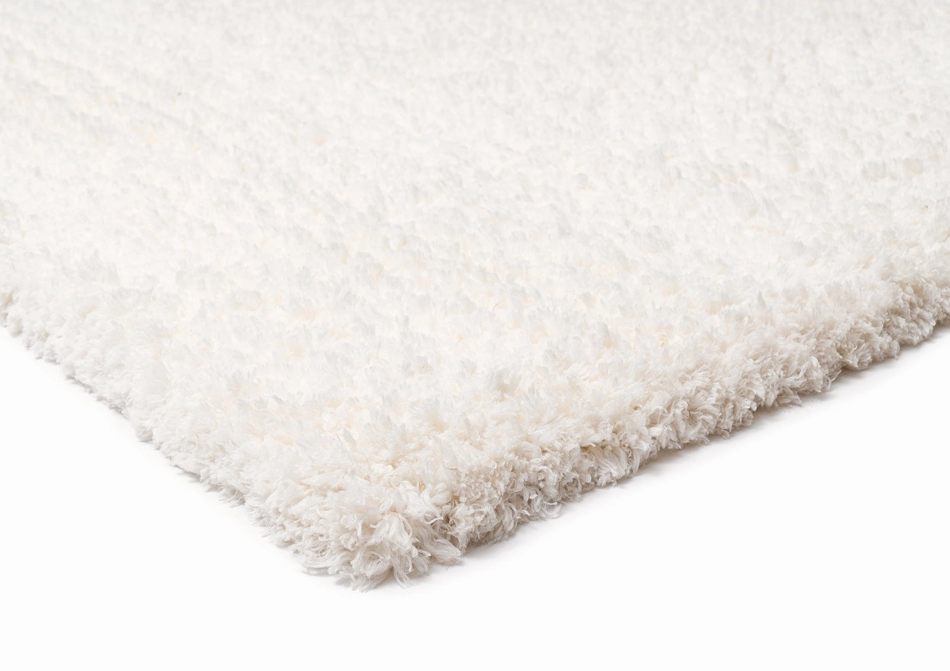 Athena Ivory Handmade Shag Rug