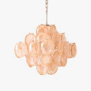 Aurelia Apricot Murano Glass Chandelierrustic chandelier,bedroom chandelier 