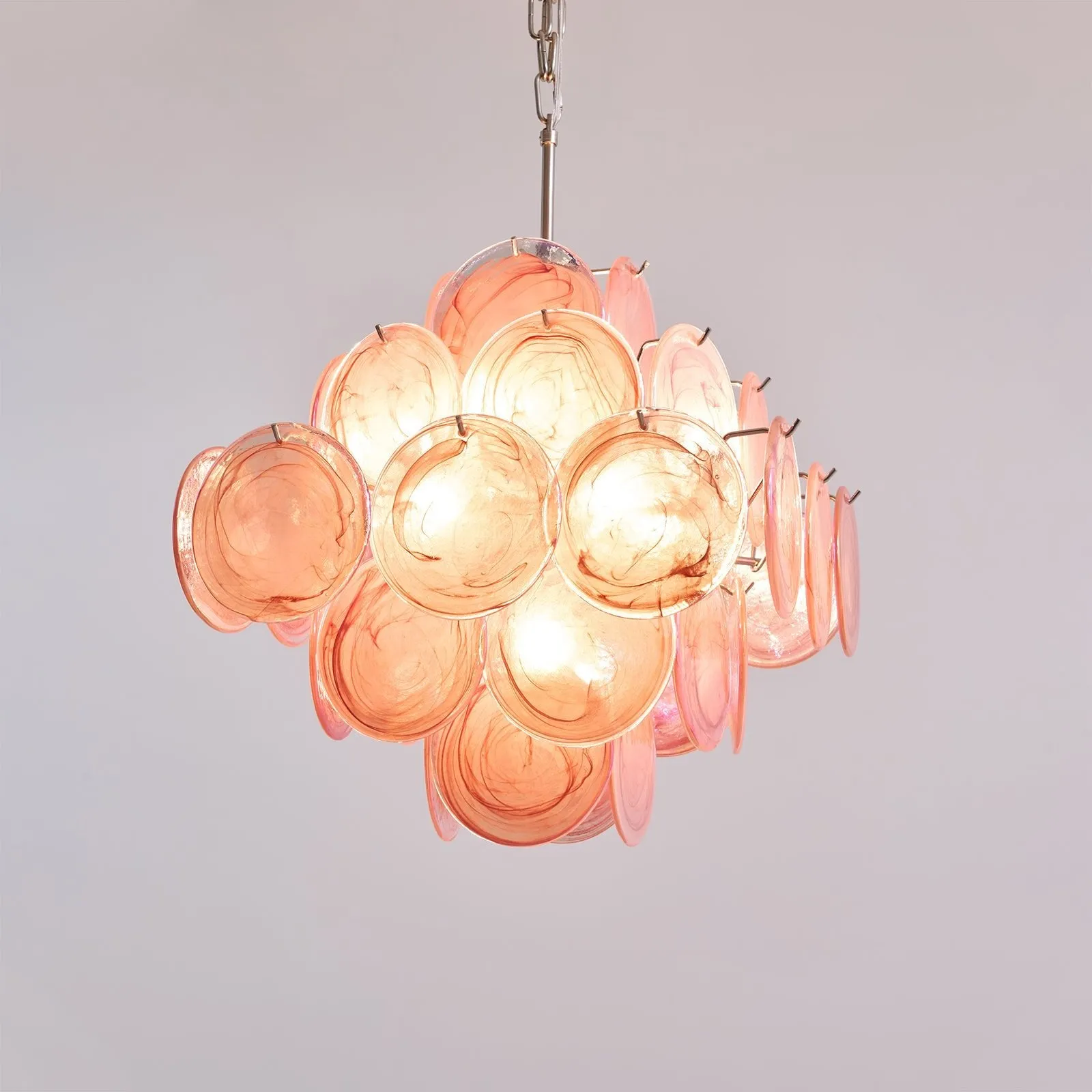 Aurelia Pink Murano Glass Chandelier