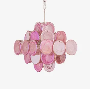 Aurelia Pink Murano Glass Chandelierrustic chandelier,bedroom chandelier 