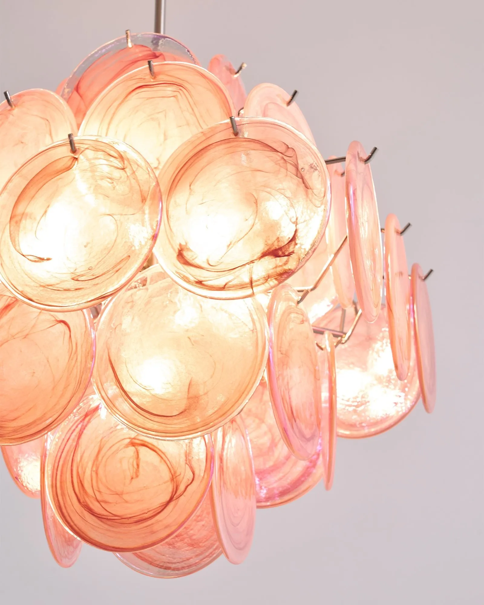 Aurelia Pink Murano Glass Chandelier