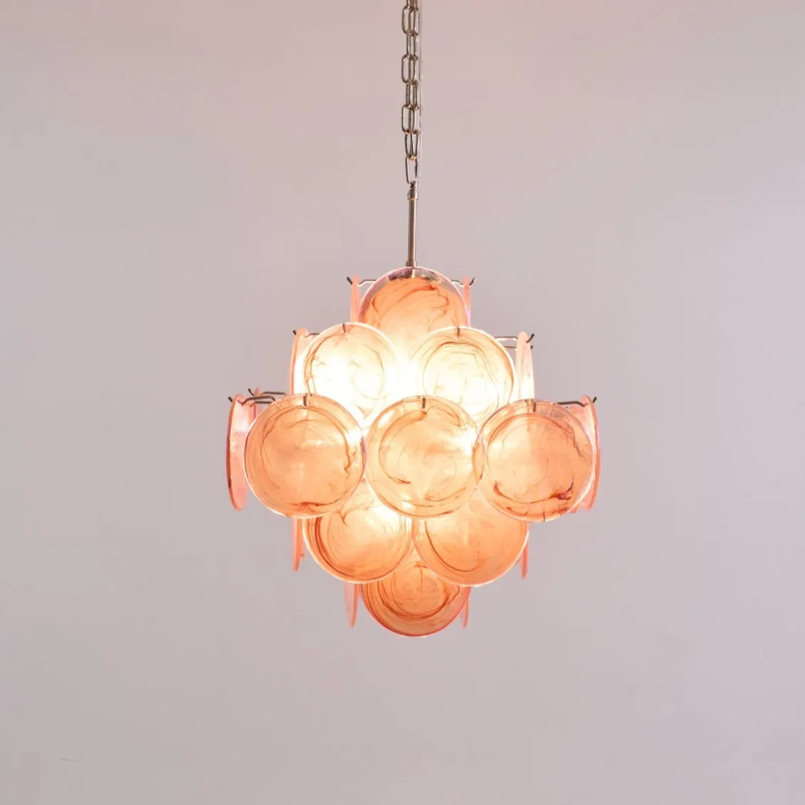 Aurelia Pink Murano Glass Chandelier
