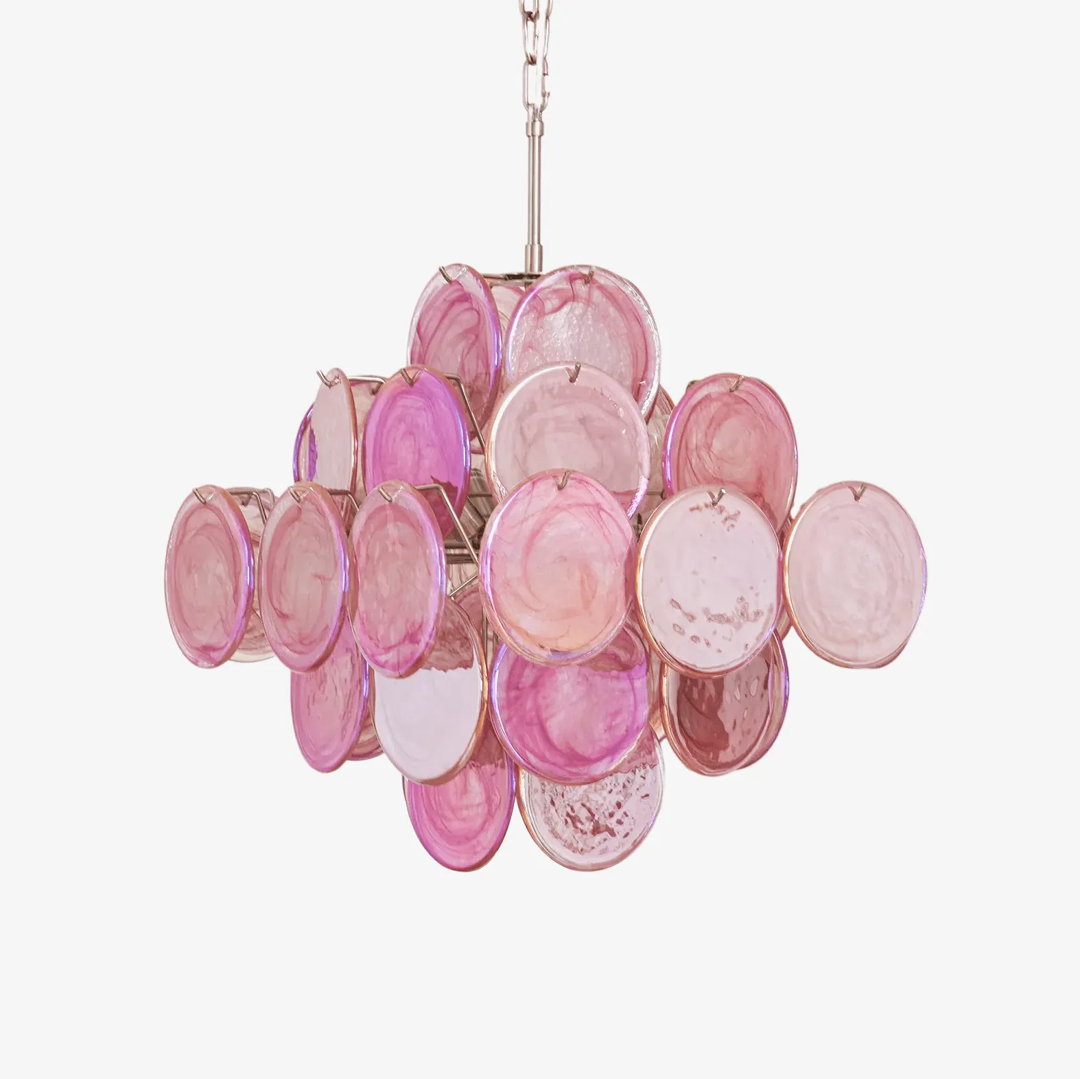 Aurelia Pink Murano Glass Chandelierrustic chandelier,bedroom chandelier 
