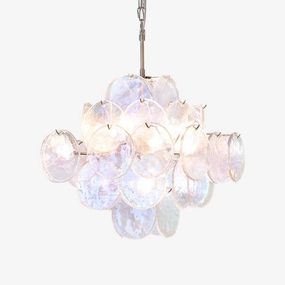 Aurelia Iridescent Murano Chandelierrustic chandelier,bedroom chandelier 