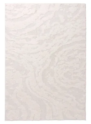 Aurora Ivory Cream Abstract Textured Rugmodern color block patchwork rug
