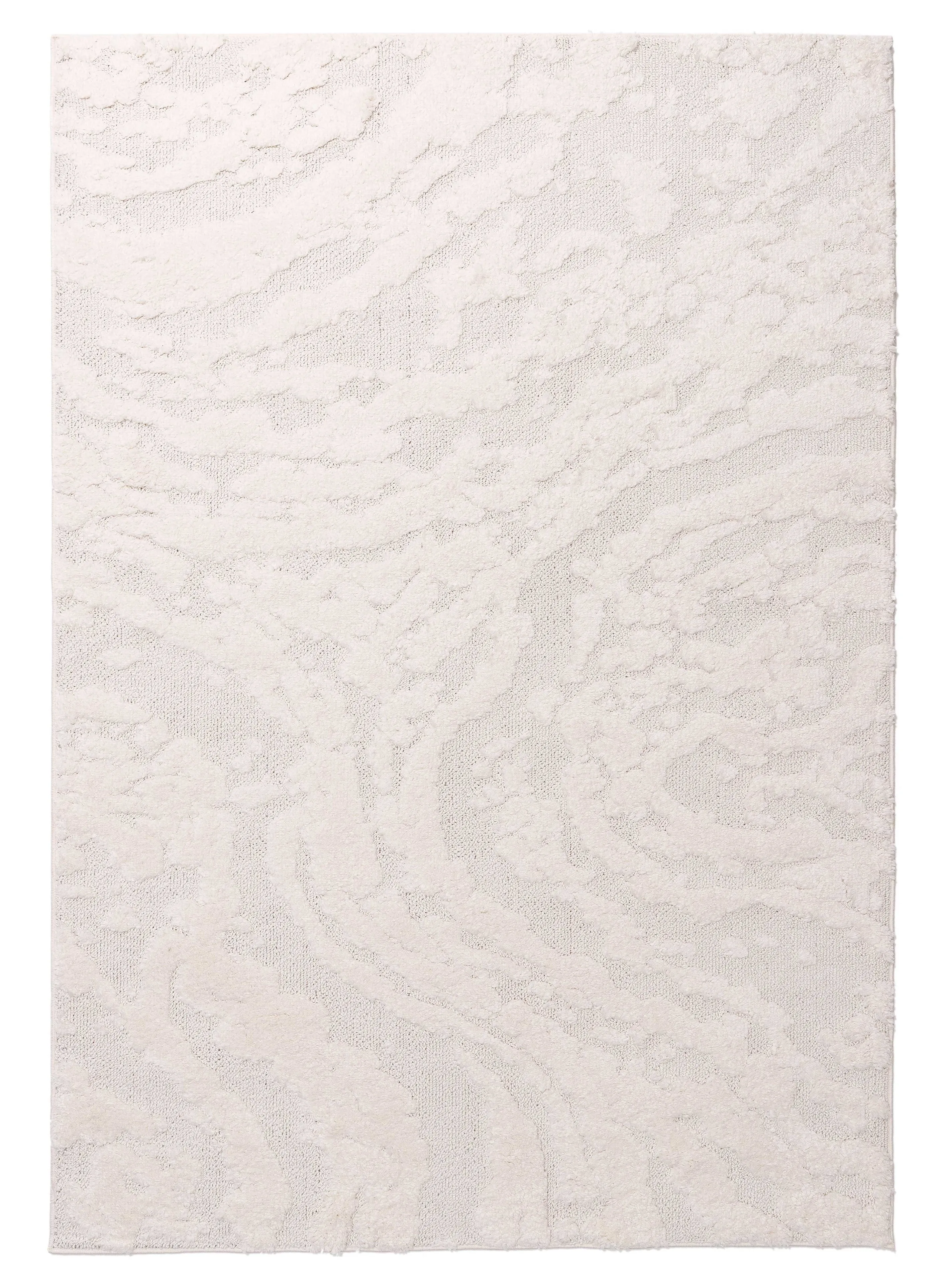 Aurora Ivory Cream Abstract Textured Rugmodern color block patchwork rug