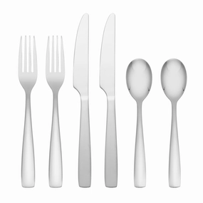 Austin 6 Piece Flatware Seteco-friendly bamboo fiber tableware set 