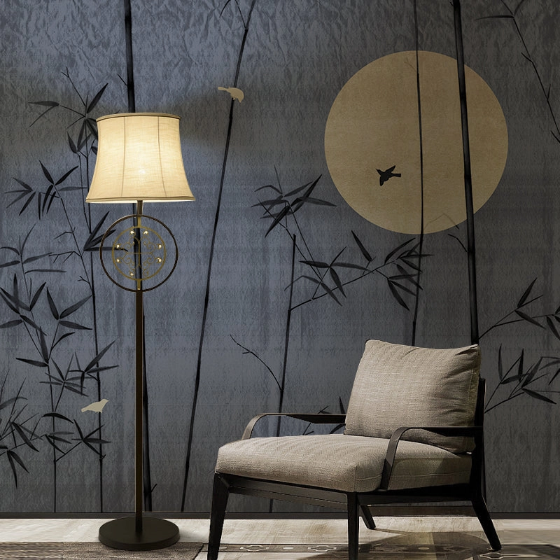 Autumn Tree Birds Wall Muralnordic style wall decor
