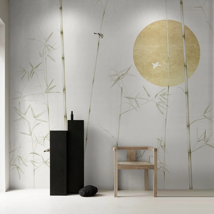 Autumn Tree Birds Wall Mural