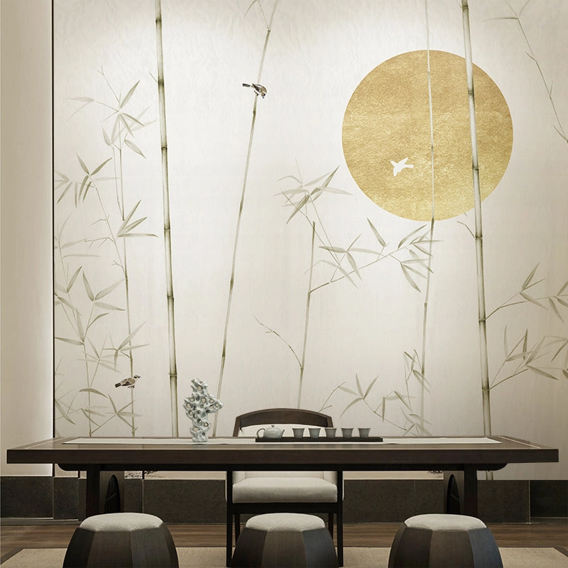 Autumn Tree Birds Wall Mural
