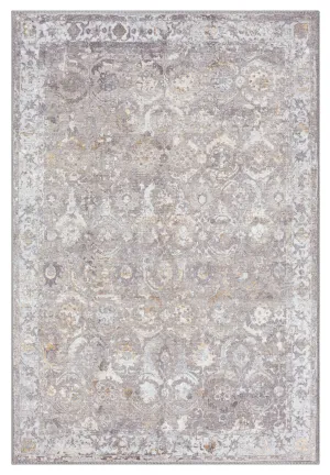 Ava Grey and Gold Traditional Distressed Washable Rug *NO RETURNS UNLESS FAULTYmodern color block patchwork rug