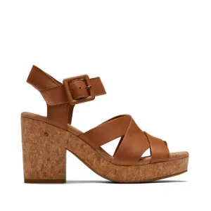 Ava Tan Leather Sandal