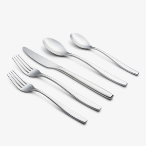 Averie Satin 20 Piece Flatware Seteco-friendly bamboo fiber tableware set 