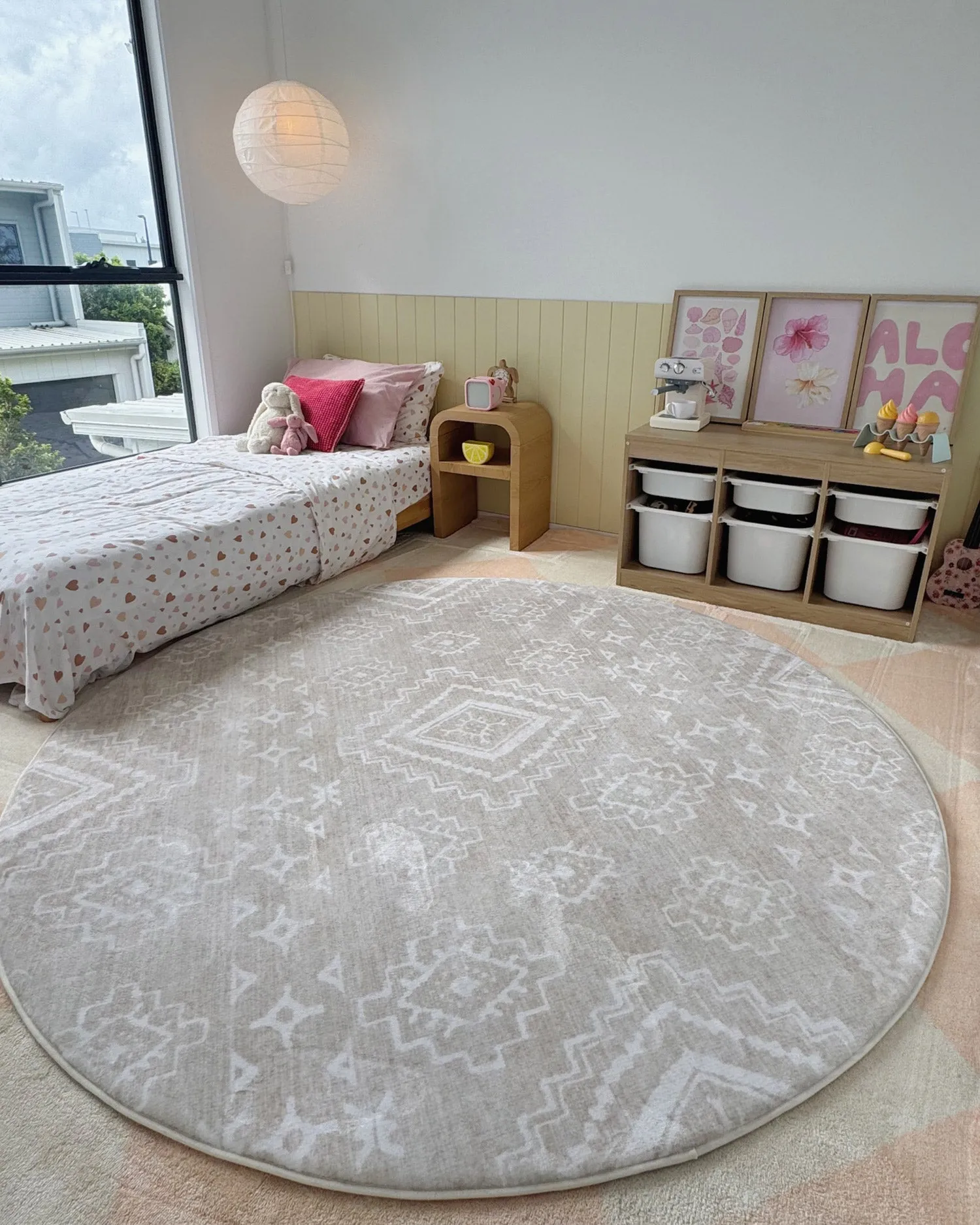 Ayah Neutral Plush Rollie Pollie Round Playmat