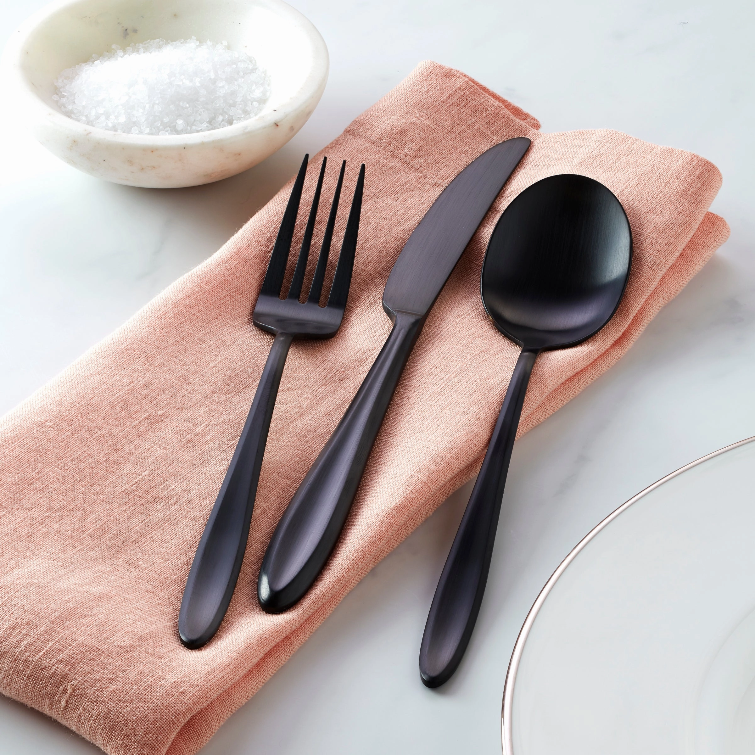 Ayla Black Satin 12 Piece Flatware Set
