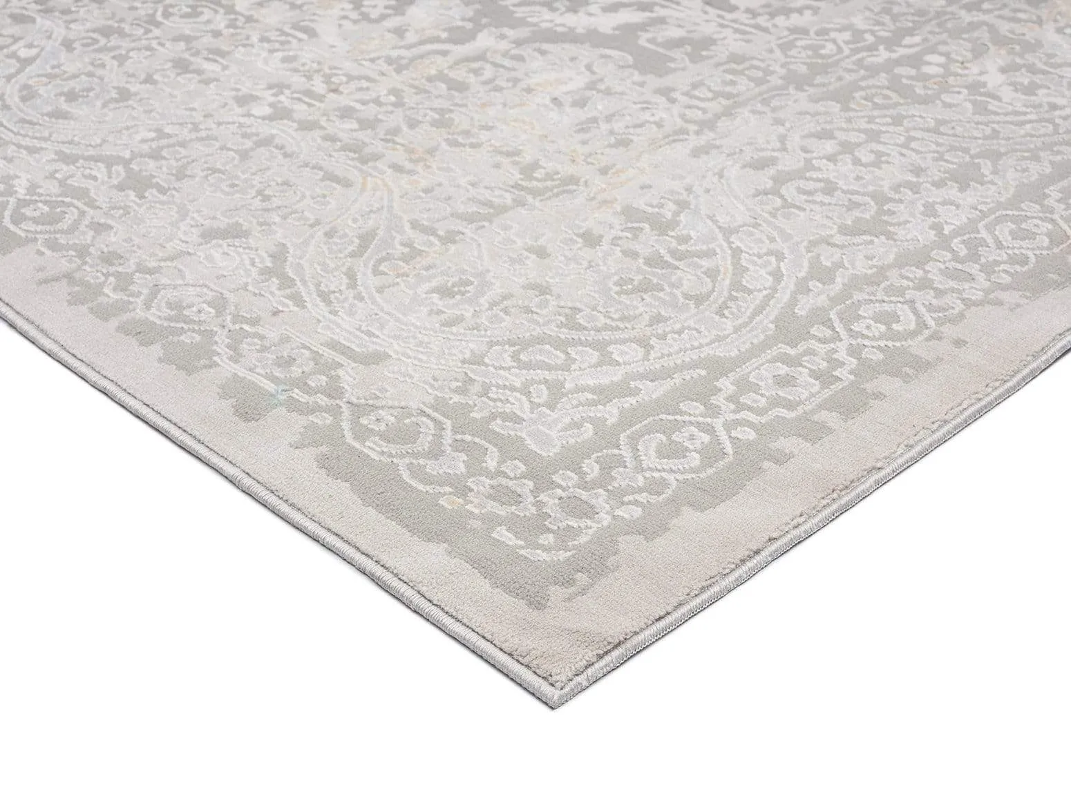 Aylin Cream Ivory And Grey Traditional Floral Rug *NO RETURNS UNLESS FAULTY