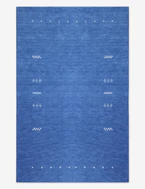 Azar Hand-Loomed Wool Rugmodern color block patchwork rug