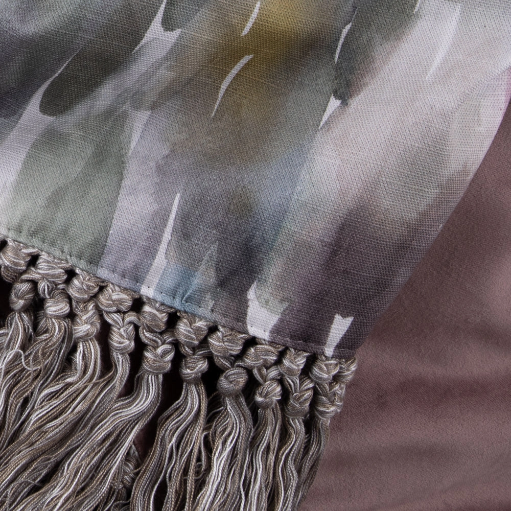 Azima Abstract Printed Throw Ironstone