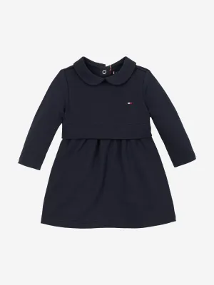 Baby Girls Essential Dress in Navy