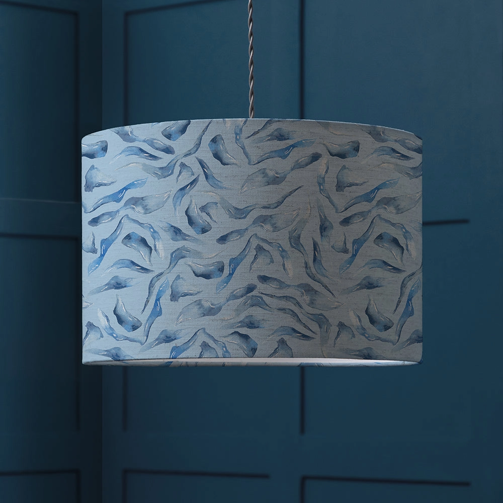 Balaya Eva Printed Lamp Shade Cobaltmodern home decor ,home decor for bedroom 