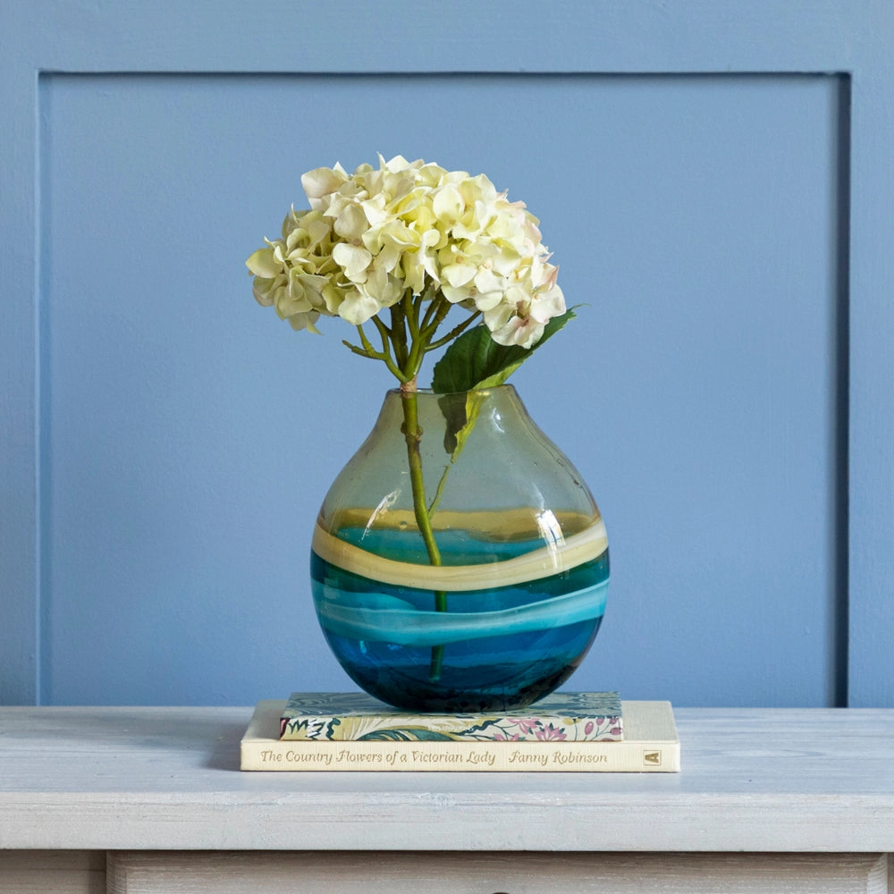 Balin Hand-Blown Vase Aquamodern home decor ,home decor for bedroom 