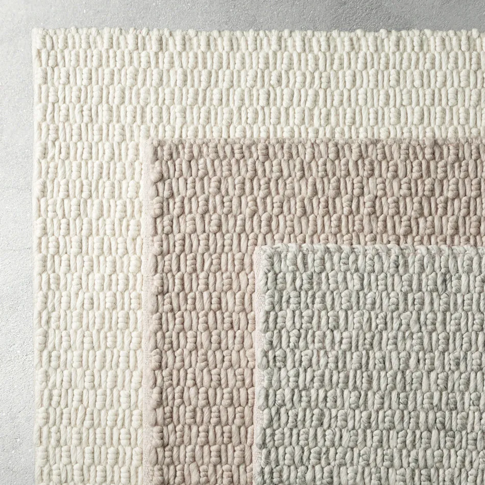 Bambi Ivory Chunky Wool Rug