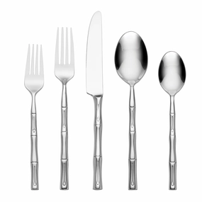 Bamboo 20 Piece Flatware Seteco-friendly bamboo fiber tableware set 