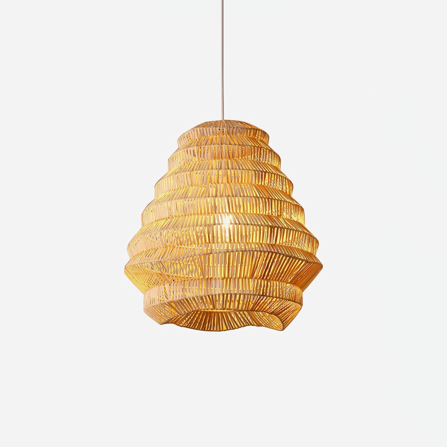 Bamboo Spiral Pendant LampScandinavian pendant light ,modern chandelier 