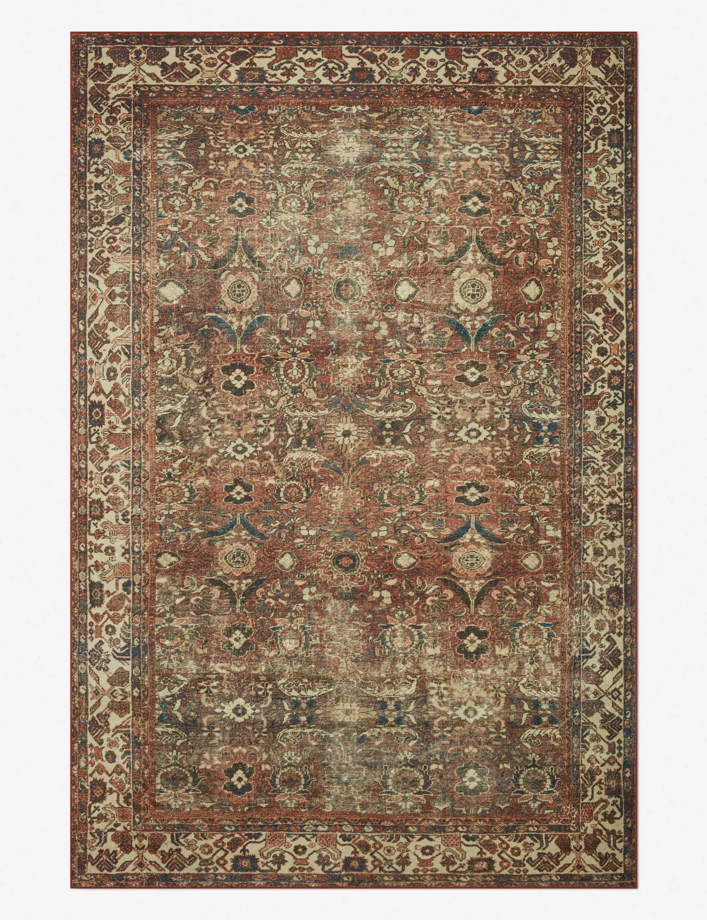 Banks II Rug by Magnolia Home by Joanna Gaines x Loloimodern color block patchwork rug